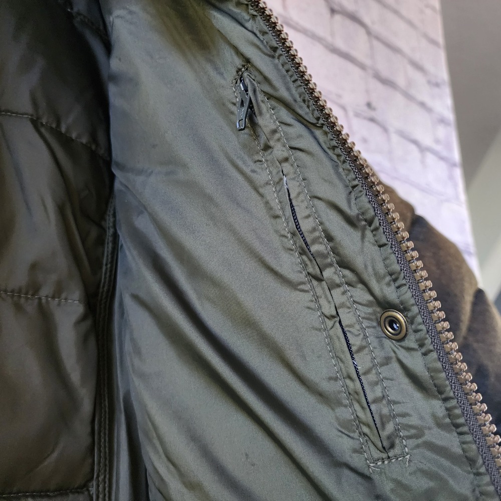 BARBOUR Women's Goldfinch Quilted Puffer Parka Jacket Green Size 8 US - Picture 6 of 15